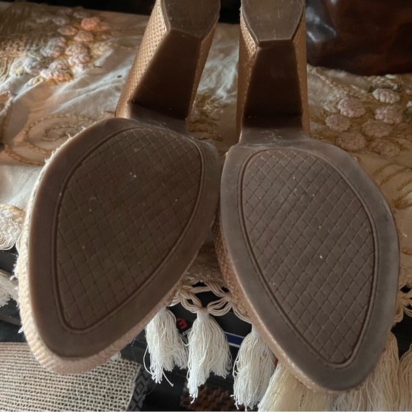 Jessica Simpson Platform Tweed sandal size 9 - Picture 8 of 8